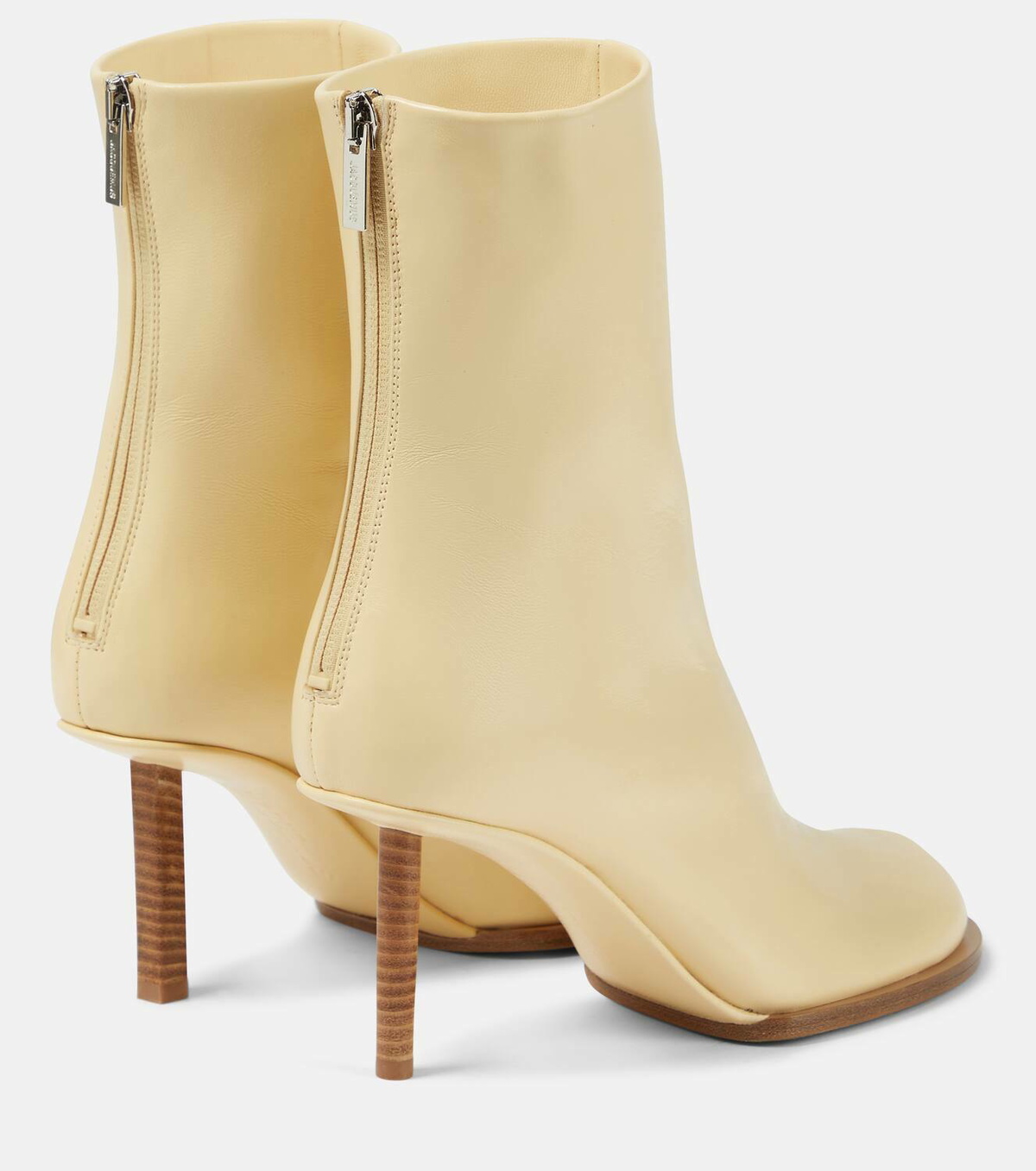 Jacquemus Les Bottines Rond Carré leather ankle boots