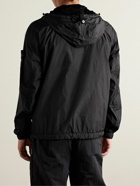 Stone Island - Logo-Appliquéd Crinkle Reps Nylon Hooded Jacket - Black