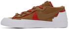 Nike Brown Sacai Edition Blazer Low Sneakers