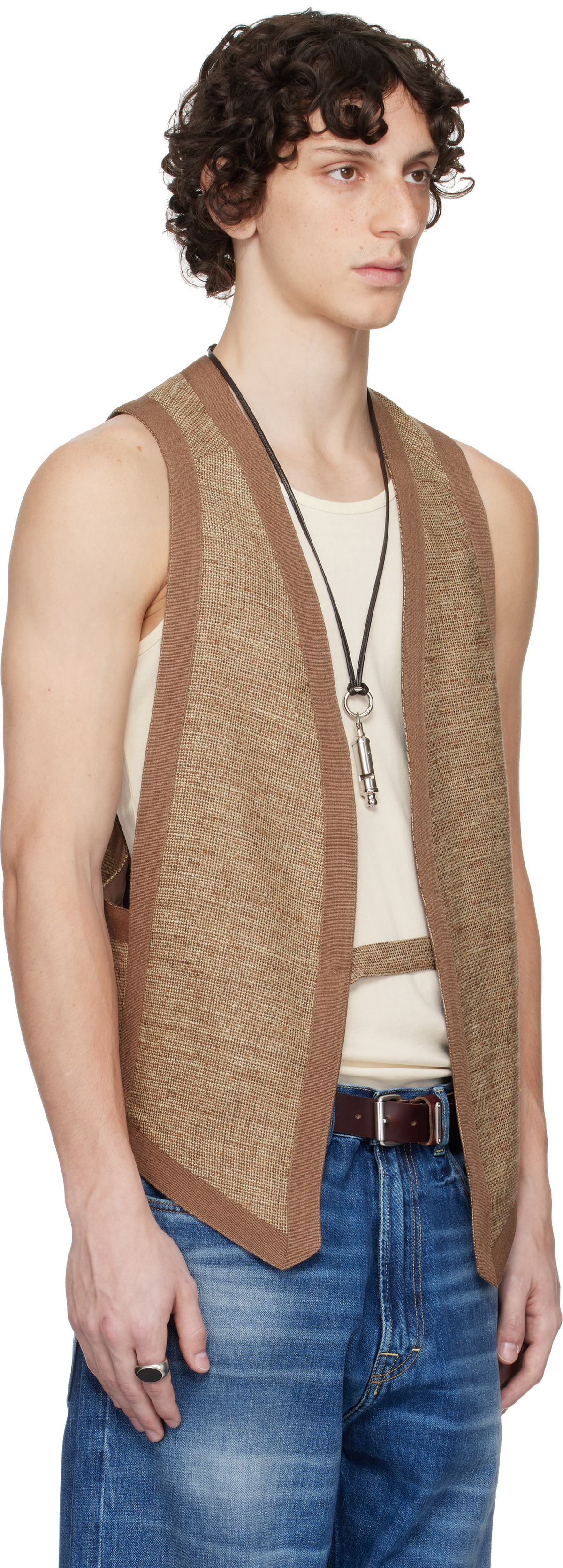 OUR LEGACY WORK SHOP Emporio Armani Tan Barda Vest