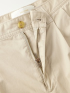 Aimé Leon Dore - Straight-Leg Pleated Cotton Trousers - Neutrals