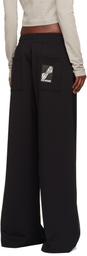 We11done Black DNA Flared Track Pants