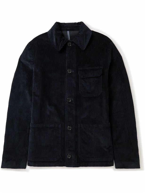 Photo: Incotex - Montedoro Cotton-Blend Corduroy Shirt Jacket - Blue