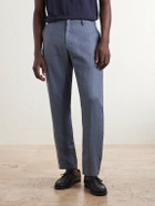 Onia - Straight-Leg Linen Trousers - Blue