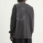 Neighborhood Men's LS-8 Pigment Dyed Long Sleeve T-Shirt in Black