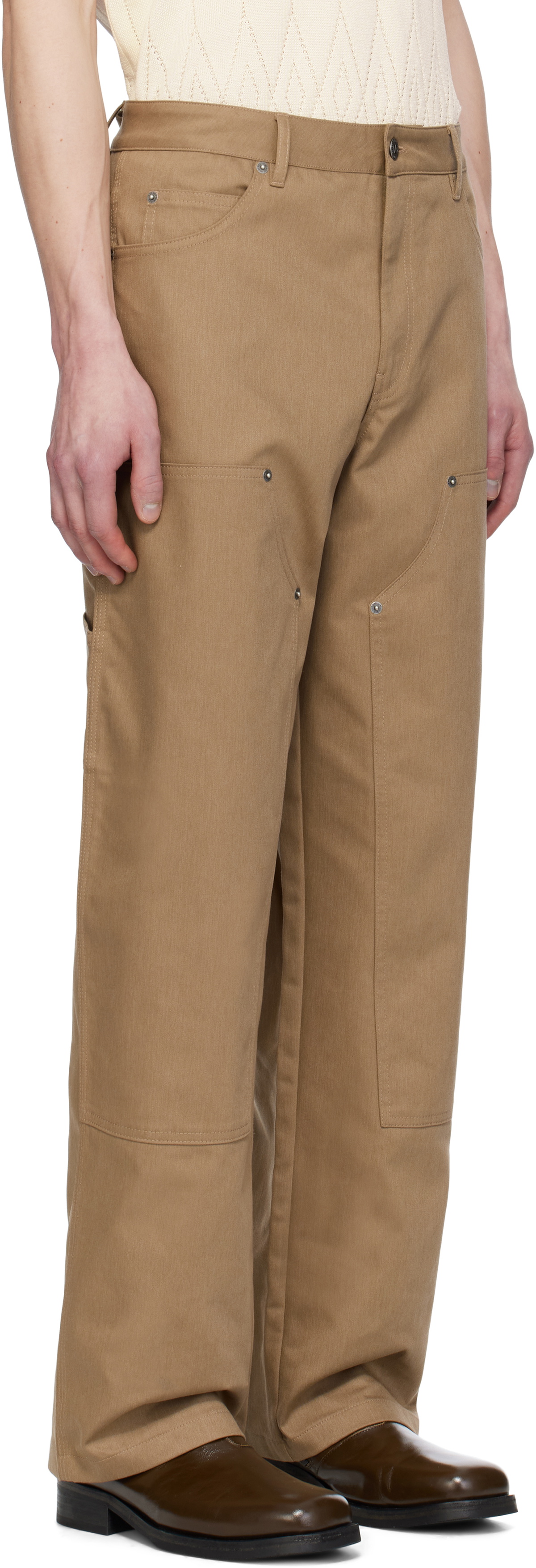 Golden Goose Tan Patch Trousers