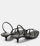 The Row Harlow 35 leather slingback sandals