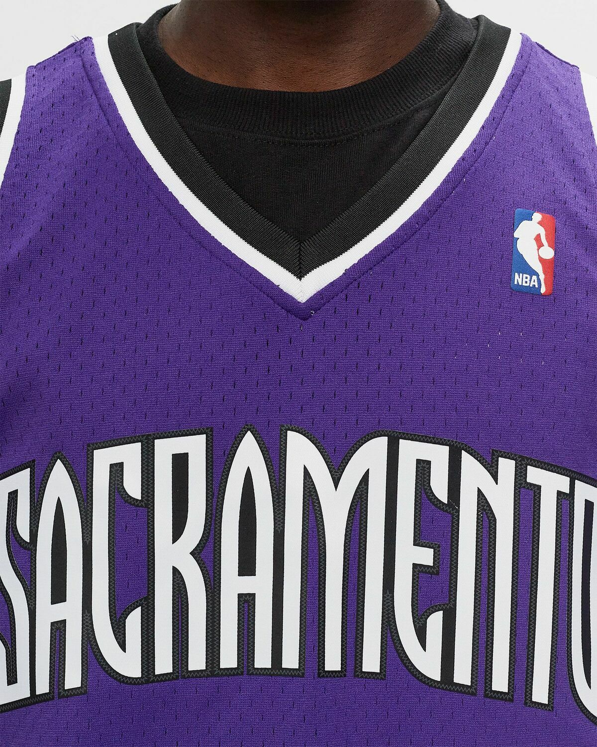 Mitchell & Ness Nba Dark Jersey Kings 2002 Mike Bibby #10 Purple Jerseys