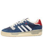 Adidas Men's Rivalry Low Extra Butter Sneakers in Collegiate Navy/Off White/White