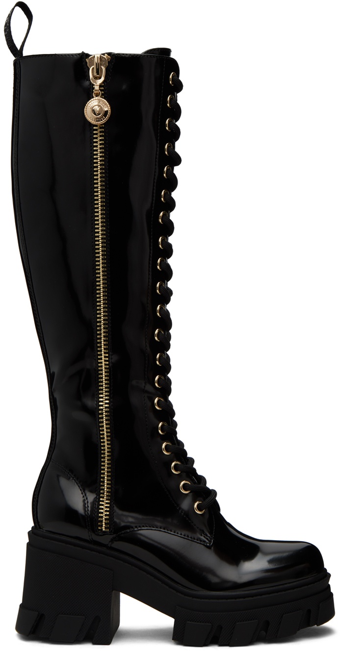 Versace Jeans Couture Black Sophie Boots Versace