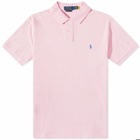 Polo Ralph Lauren Men's Cusotm Slim Fit Polo Shirt in Carmel Pink