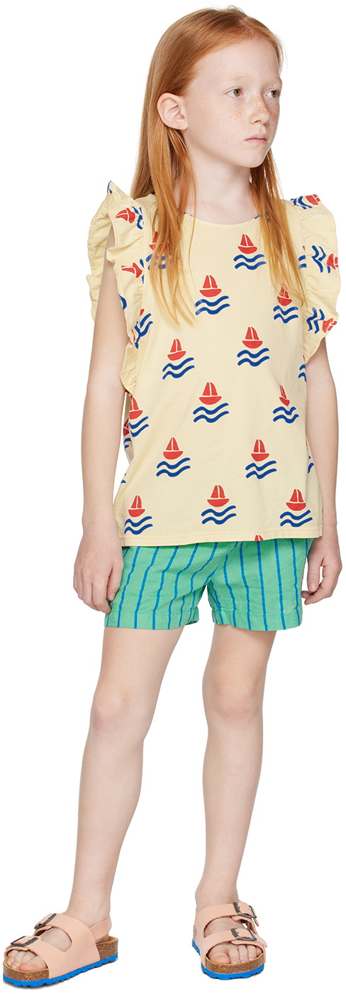 Bonmot Organic Kids Yellow Boats Tank Top