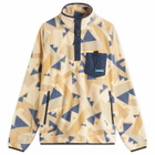 KAVU Men's Teannaway Fleece Top in Patchwork Mountain