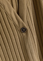 Vince Ribbed Stretch-knit Midi Dress Beige