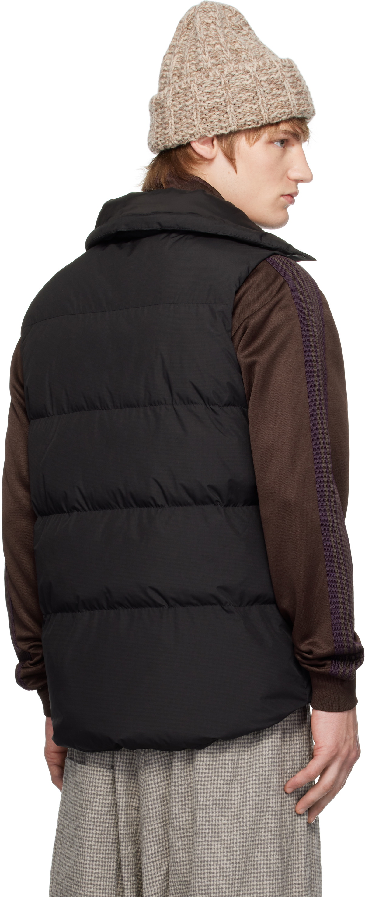 Maharishi Black 1382 Padded Asym Tech Vest Maharishi