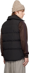 Maharishi Black 1382 Padded Asym Tech Vest