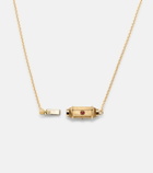 Marie Lichtenberg Coco Micro 18kt gold necklace with rubies