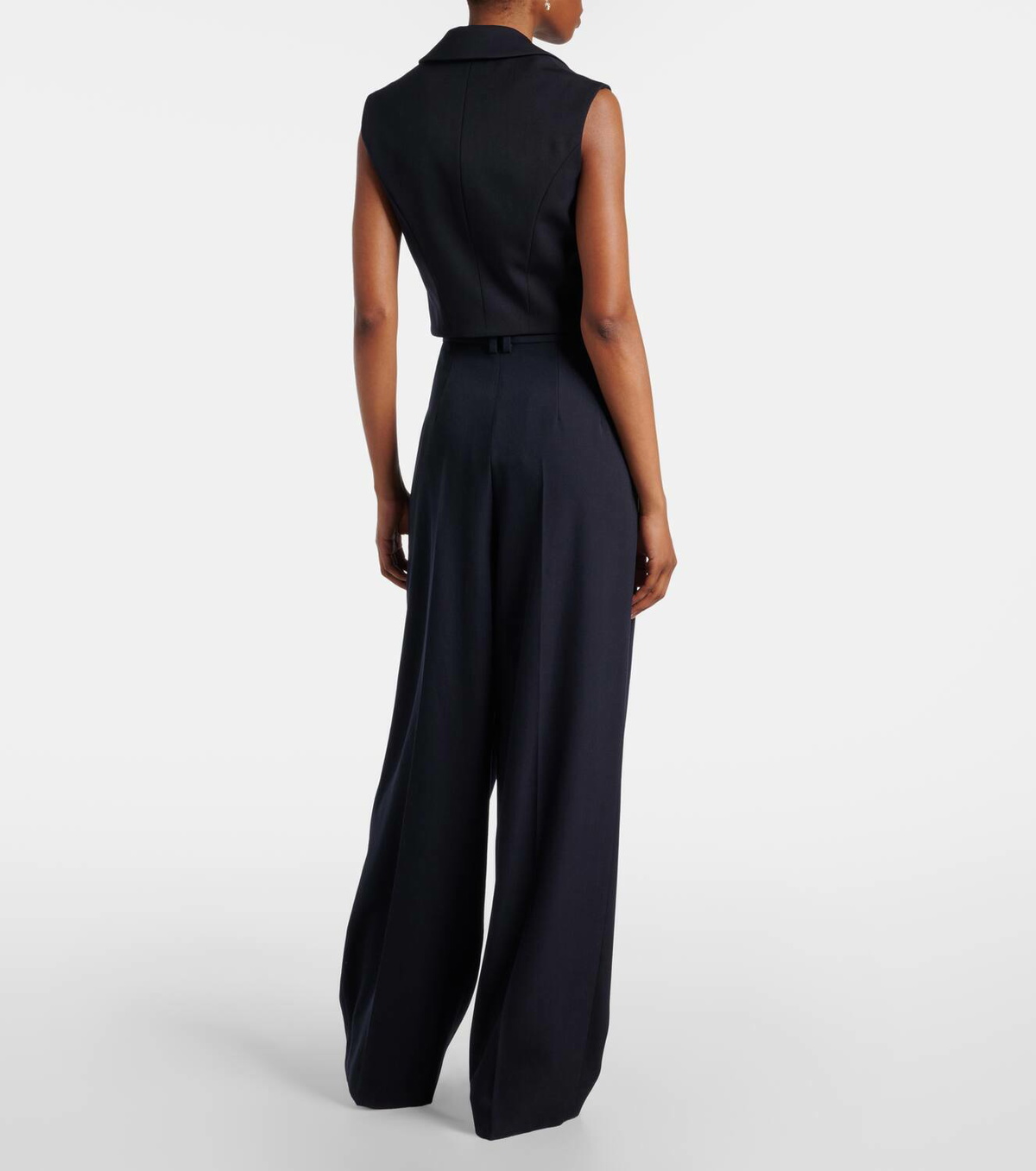 McQueen Cropped wool vest