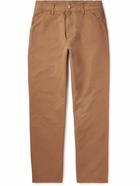 Carhartt WIP - Single Knee Straight-Leg Organic Cotton-Canvas Trousers - Brown