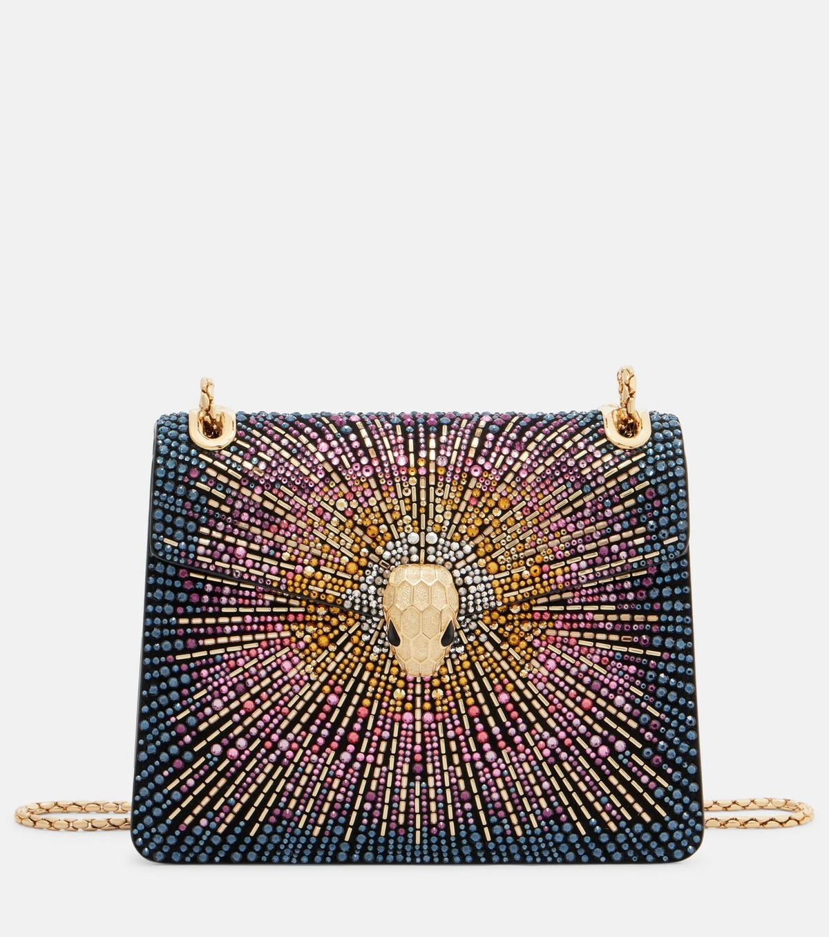 Bvlgari Serpenti Forever Small suede shoulder bag