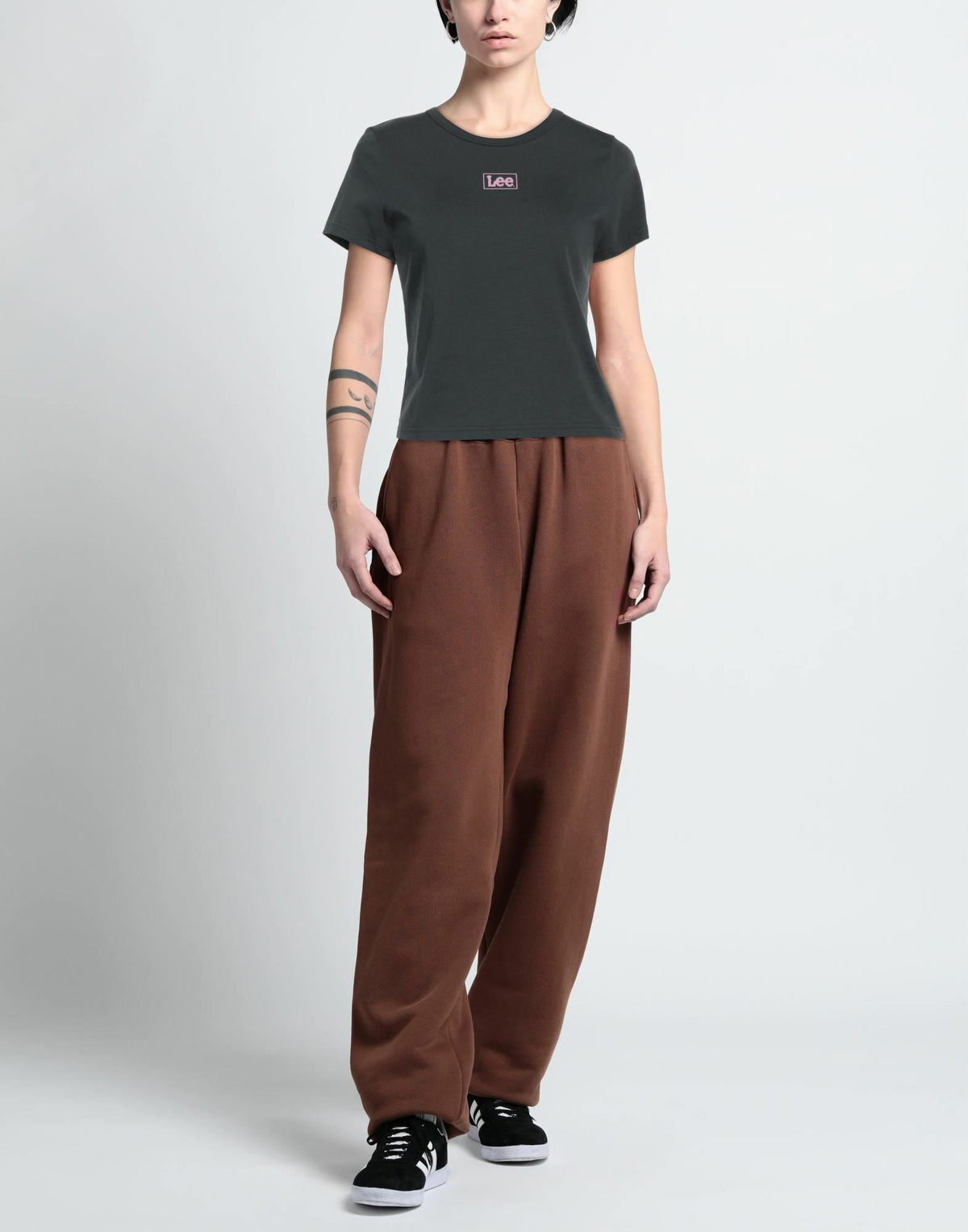 Lee Womens T-shirt Charcoal