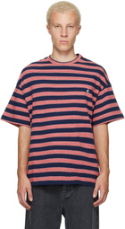 Jil Sander Navy & Red Striped T-shirt