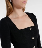 Alessandra Rich Wool-blend twill bouclé jacket