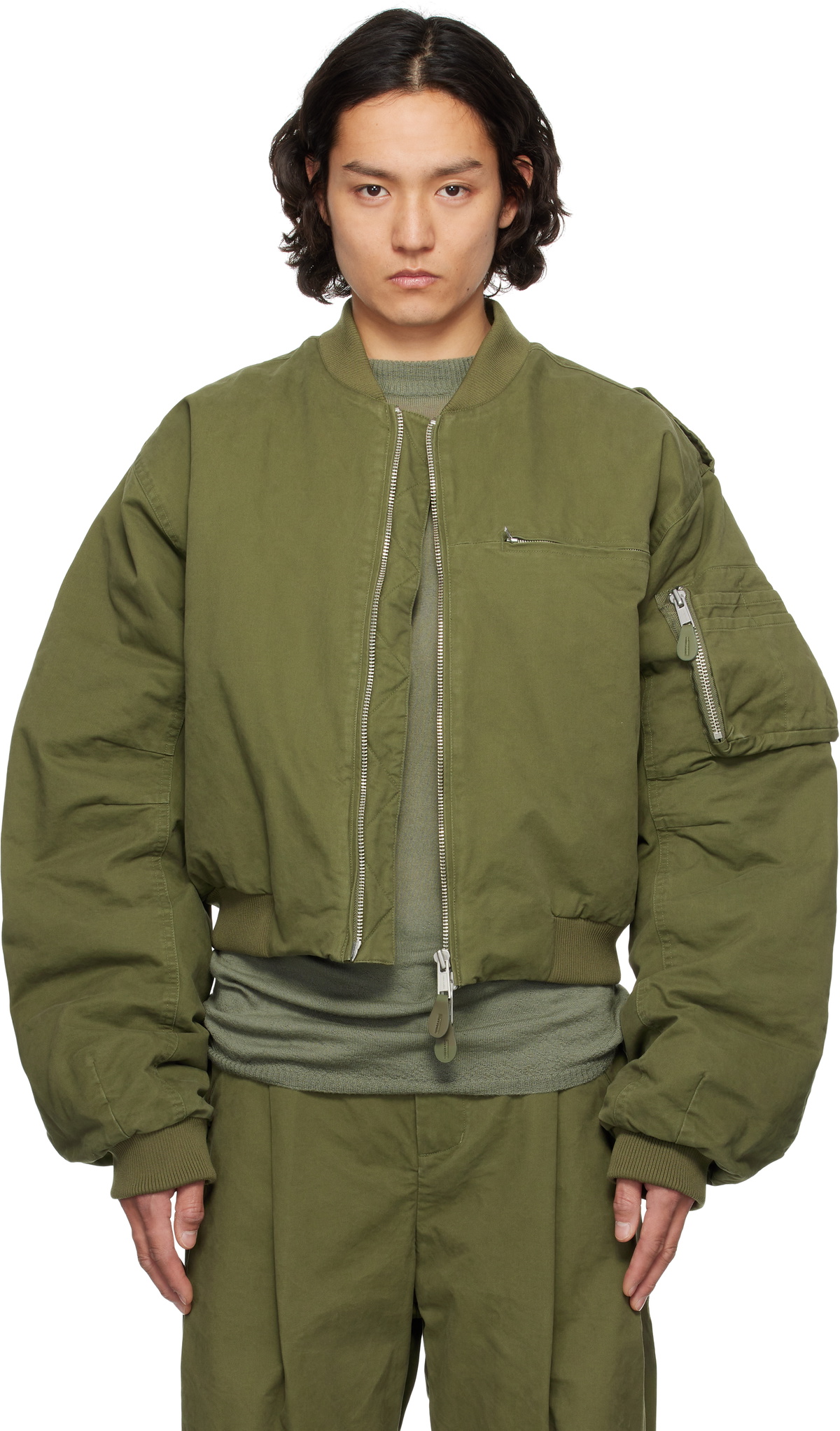 Entire Studios Khaki A-4 Bomber Jacket Entire Studios
