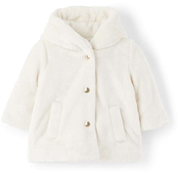 Photo: Chloé Baby White Faux-Fur Coat