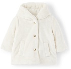 Chloé Baby White Faux-Fur Coat
