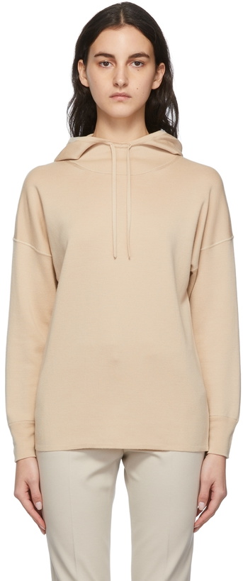 Photo: Max Mara Beige Wool Ulrico Hoodie