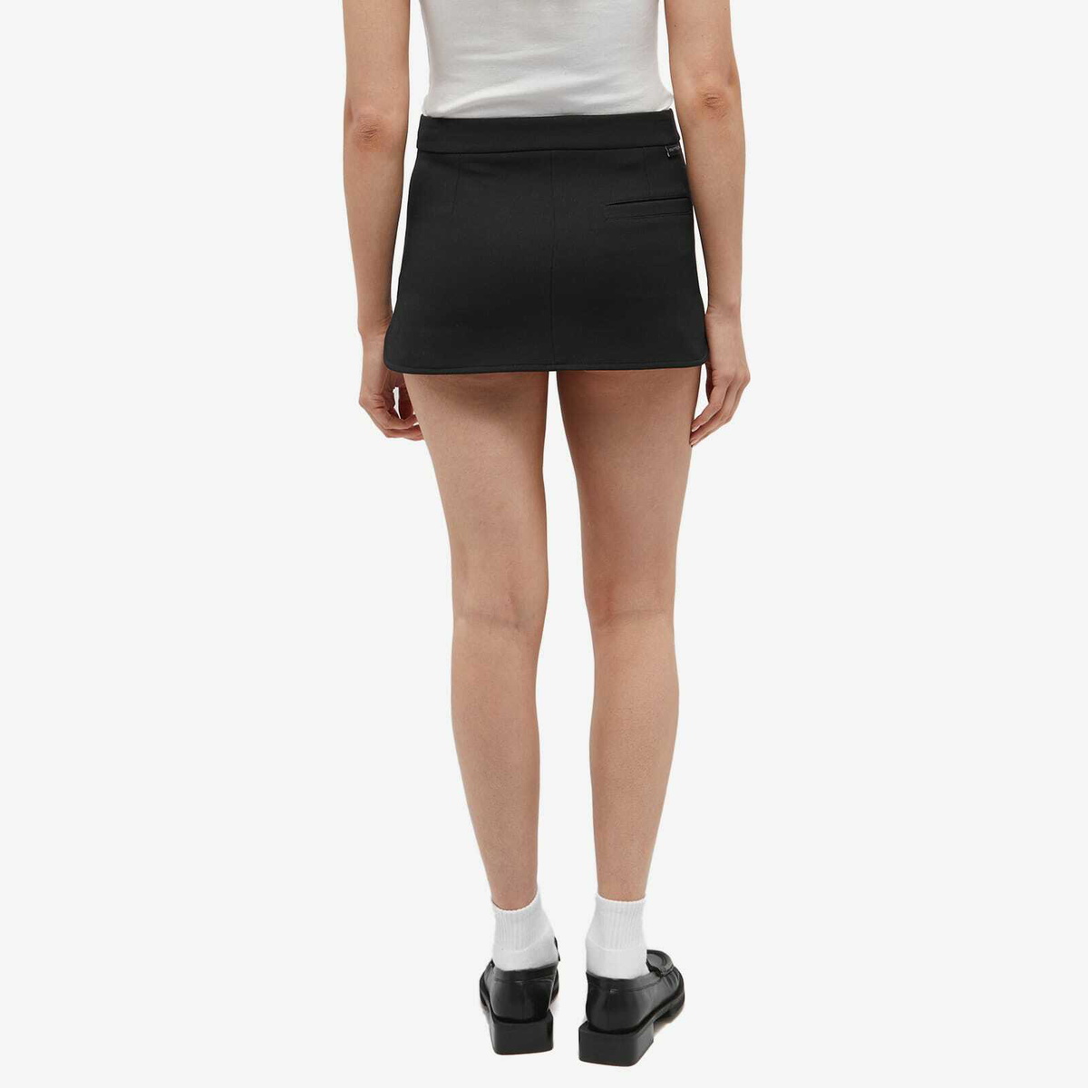 ミニスカート COURREGES Women Mid Skirts 324CJU187VY0015 9999 BLACK REEDITION VINYL MINI SKIRT - courrèges