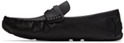 Coach 1941 Black Leather Coin Loafers