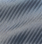 Giorgio Armani - 8cm Striped Silk-Jacquard Tie - Blue
