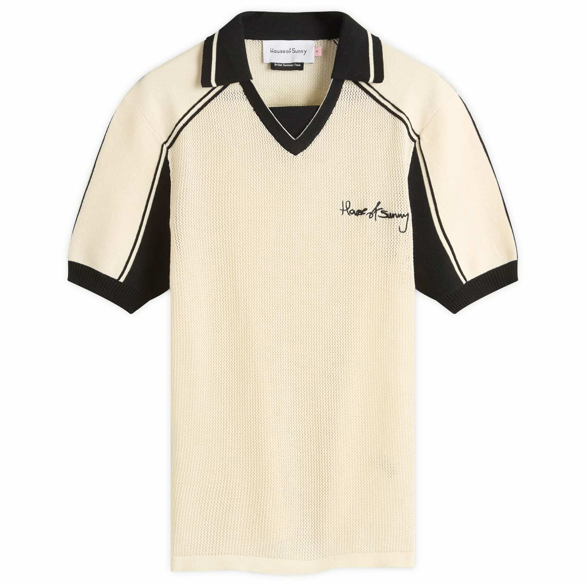 House Of Sunny Women's Keepers Knit Polo in Oat