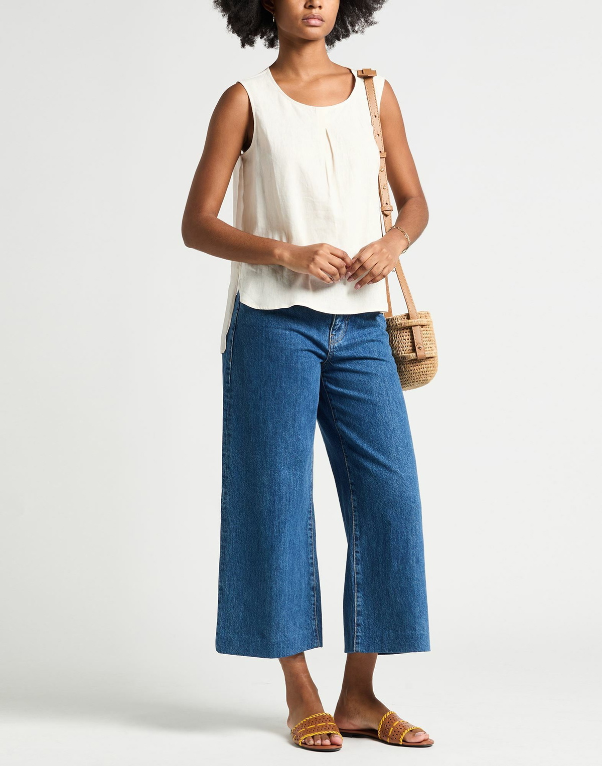 Alessia Santi Womens Top in Cream