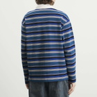 Le Père Men's Long Sleeve Rugby Polo Shirt in Jouvet Stripe