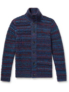 Barena - Ribbed Wool-Blend Cardigan - Blue