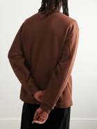 Stone Island - Logo-Embroidered Cotton-Jersey Sweatshirt - Brown