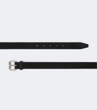The Row Geo suede belt