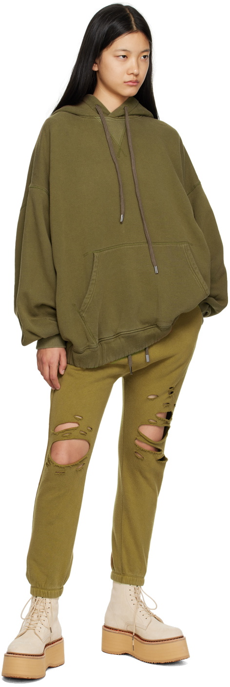 R13 Green Shredded Lounge Pants