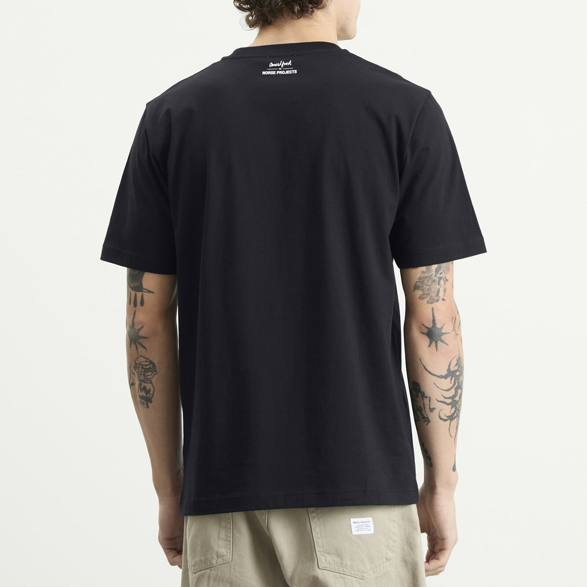 Norse Projects Men's x Daniel Frost Map Master Print T-shirt in Dark Navy