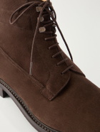 John Lobb - Alder Suede Lace-Up Boots - Brown