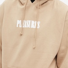 Pleasures Men's Blurry Logo Hoody in Sand