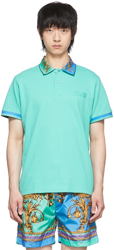 Photo: Versace Jeans Couture Green Cotton Polo