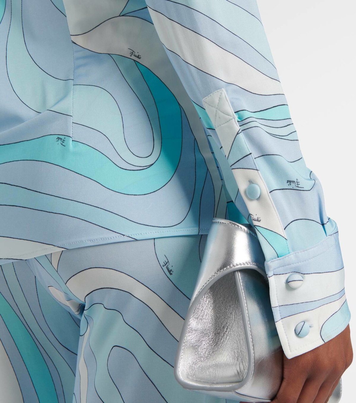 Pucci Marmo satin jersey shirt Emilio Pucci