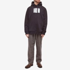 Burberry Men's Lyttleton Label Logo Hoody in Black