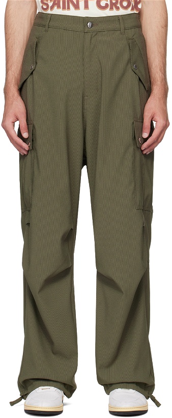 Photo: Rhude Green Four-Pocket Cargo Pants