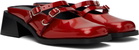 Justine Clenquet Red Andie Mules