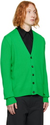 Bottega Veneta Green Button Cardigan